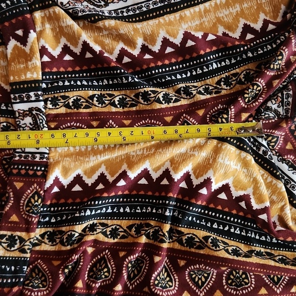 Eye Candy Pants Womens Size S  Boho Floral Bell Flare Stretch Bohemian 70s - Picture 8 of 10